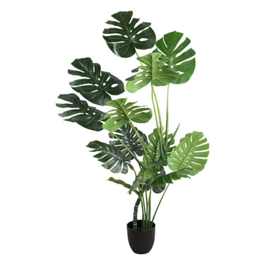 Kunstpflanze - Monstera in schwarzem Topf von PTMD - Esszett Luxury | Stilvolles Wohnen mit Charakter