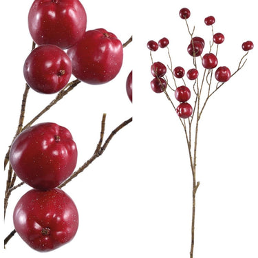 Kunstzweig - Apfel Rot 60.0 x 41.0 x 118.0 cm von PTMD - Esszett Luxury | Stilvolles Wohnen mit Charakter