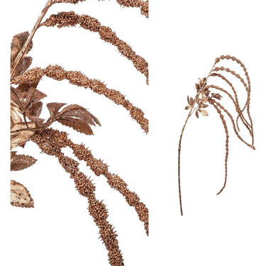 Kunstzweig - Kupfer Glitzer Amaranthus von PTMD - Esszett Luxury | Stilvolles Wohnen mit Charakter