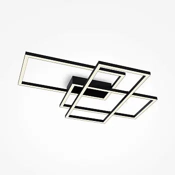Deckenleuchte – Schwarzes Aluminium, 78 W Leistung, IP20 Schutzart, 78 cm Breite - Rida | Maytoni