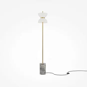 Stehleuchte – Goldfarbenes Metall, 11 W Leistung, Warmweiß, 145 cm Höhe - Kyoto | Maytoni
