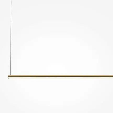 Black & Gold Finish Linear Design & Integrated LED Pendant Lamp – Halo | Maytoni