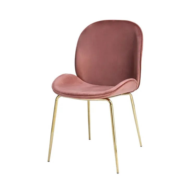Stuhl Gestepptes Rücken - Design Samtbezug Messing - Gestell – Charlize 110 | Kayoom - Esszett Luxury | Stilvolles Wohnen mit Charakter