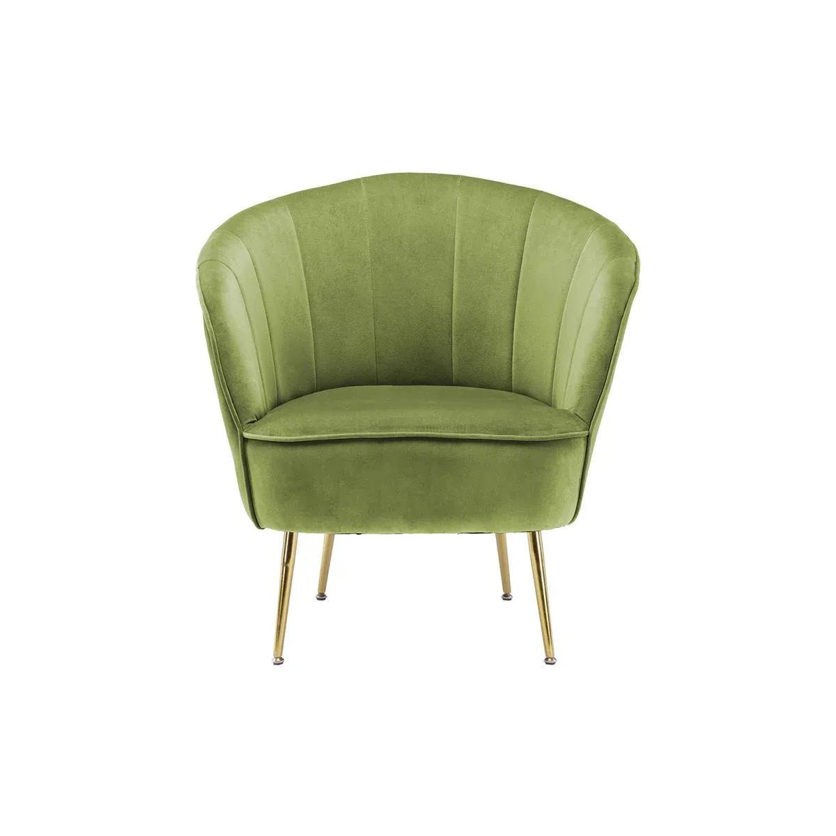 Sessel mit Samtbezug, Ziersteppung und Metallbeinen – Loulan 125 | Kayoom - Esszett Luxury | Stilvolles Wohnen mit Charakter