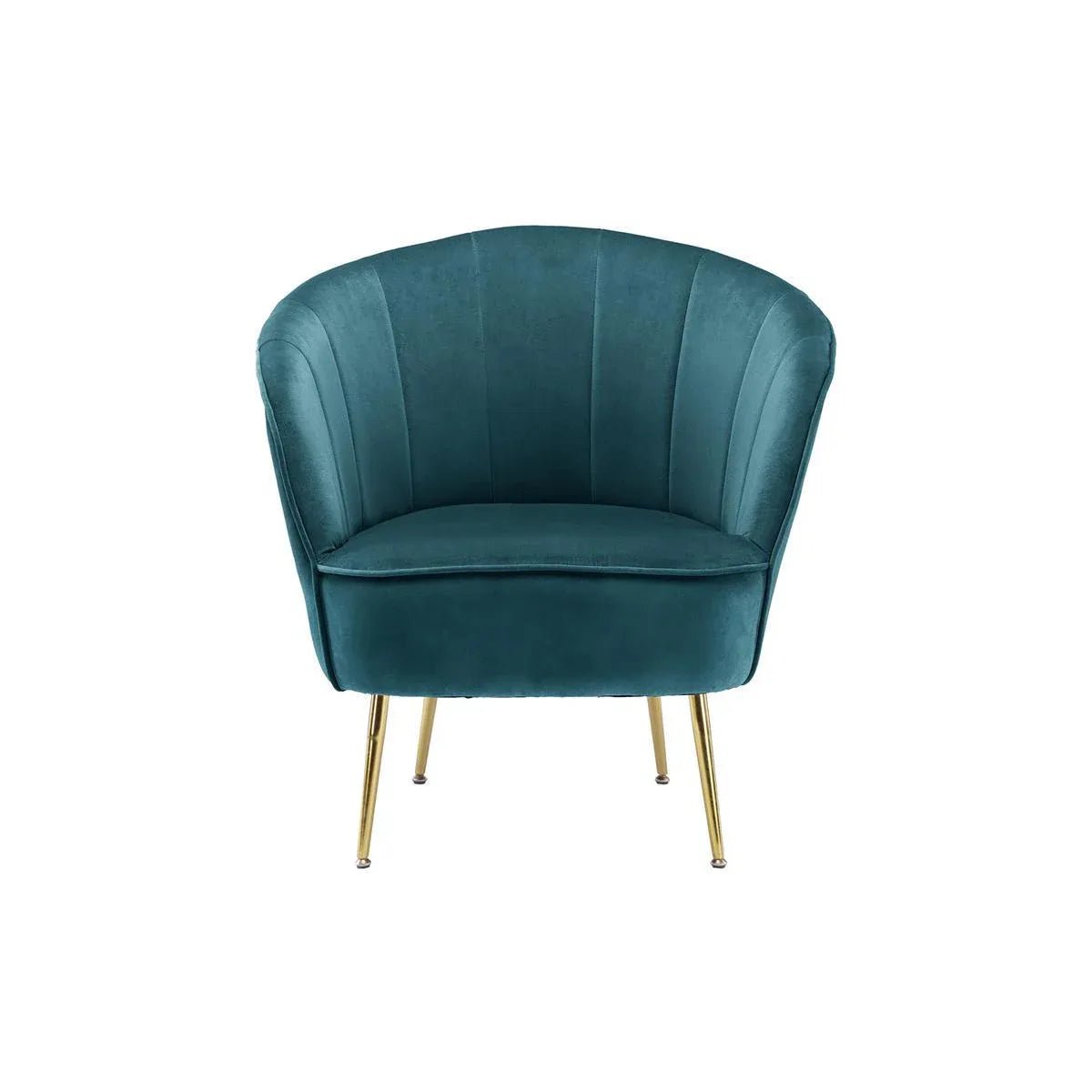 Sessel mit Samtbezug, Ziersteppung und Metallbeinen – Loulan 125 | Kayoom - Esszett Luxury | Stilvolles Wohnen mit Charakter