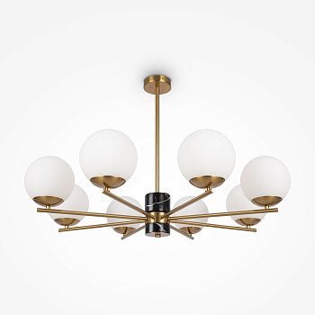 Pendelleuchte Messing & Weißes Opalglas 8 - Leuchten – Marble | Maytoni - Esszett Luxury | Stilvolles Wohnen mit Charakter