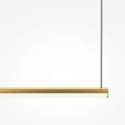 Black & Gold Finish Linear Design & Integrated LED Pendant Lamp – Halo | Maytoni