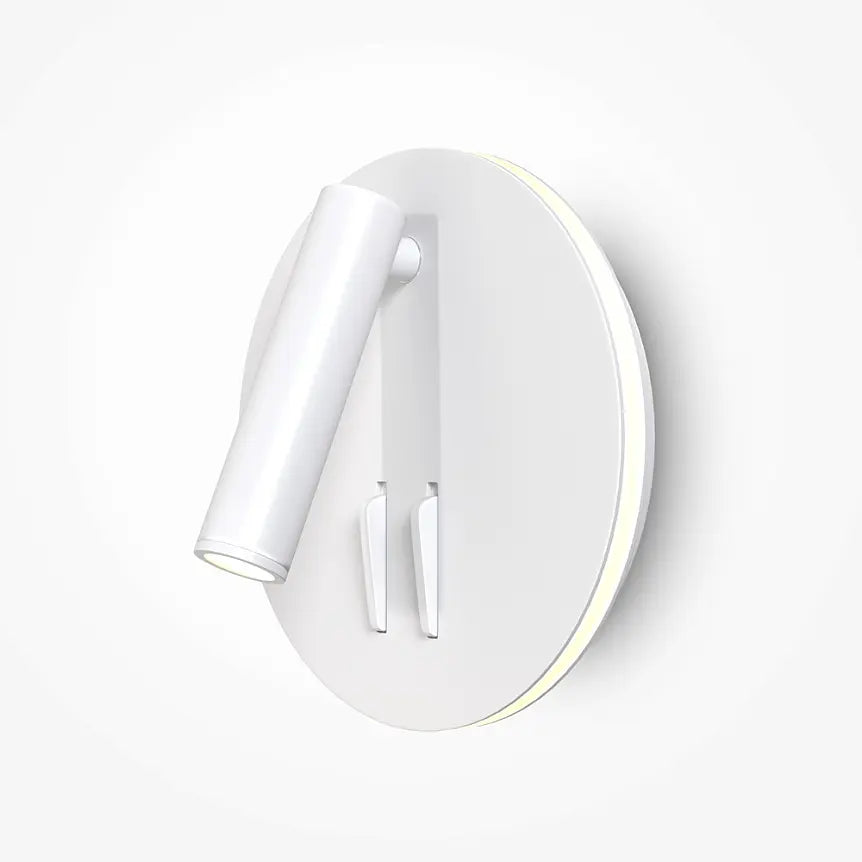 Wandleuchte – Weißes Aluminium, IP20 Schutz, Warmweiß, 14 cm Höhe - Ios 176 | Maytoni