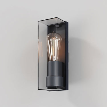 Wandleuchte mit graphitfarbenem Aluminiumgehäuse und klarem Kunststoff - Diffusor – Conf | Maytoni - Esszett Luxury | Stilvolles Wohnen mit Charakter