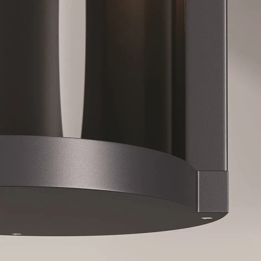 Wall light with graphite-colored aluminum body and plastic body with clear diffuser – Conf | Maytoni