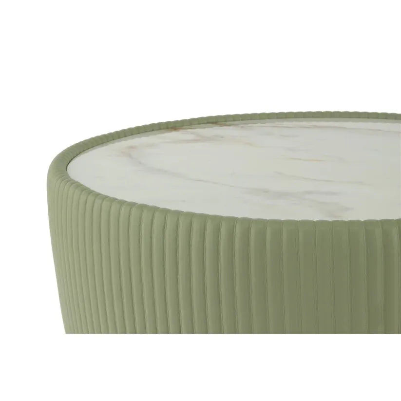Beistelltisch – Grün Farbe, Eisen PU Stein Material, Pflegeleichtes Design, 45 cm - Jokai 125 | Kayoom