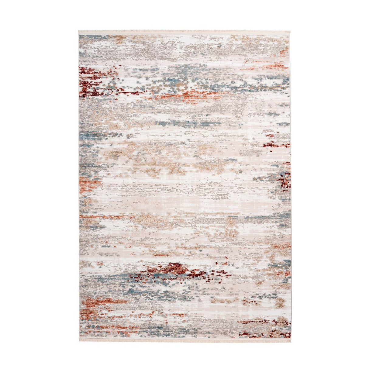 Rug Short Pile Vintage Design Cotton Back Polypropylene/Polyester Blend – Acropolis 325 | Kayoom