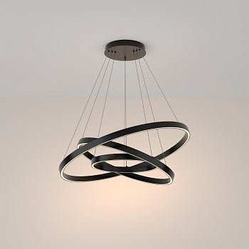 Pendelleuchte Schwarzes Aluminium - Finish Höhenverstellbar & LED 3000 K – Rim | Maytoni - Esszett Luxury | Stilvolles Wohnen mit Charakter