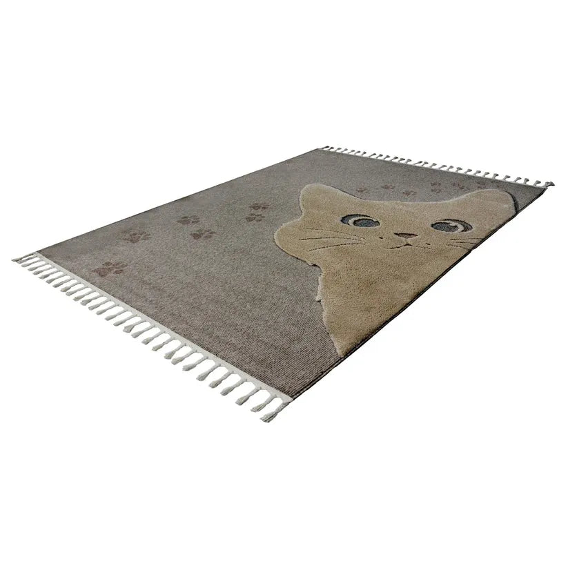 Teppich – Polypropylen Flor, Kindermotiv, Taupe Design, 120 x 170 cm - Modena 421 | Kayoom