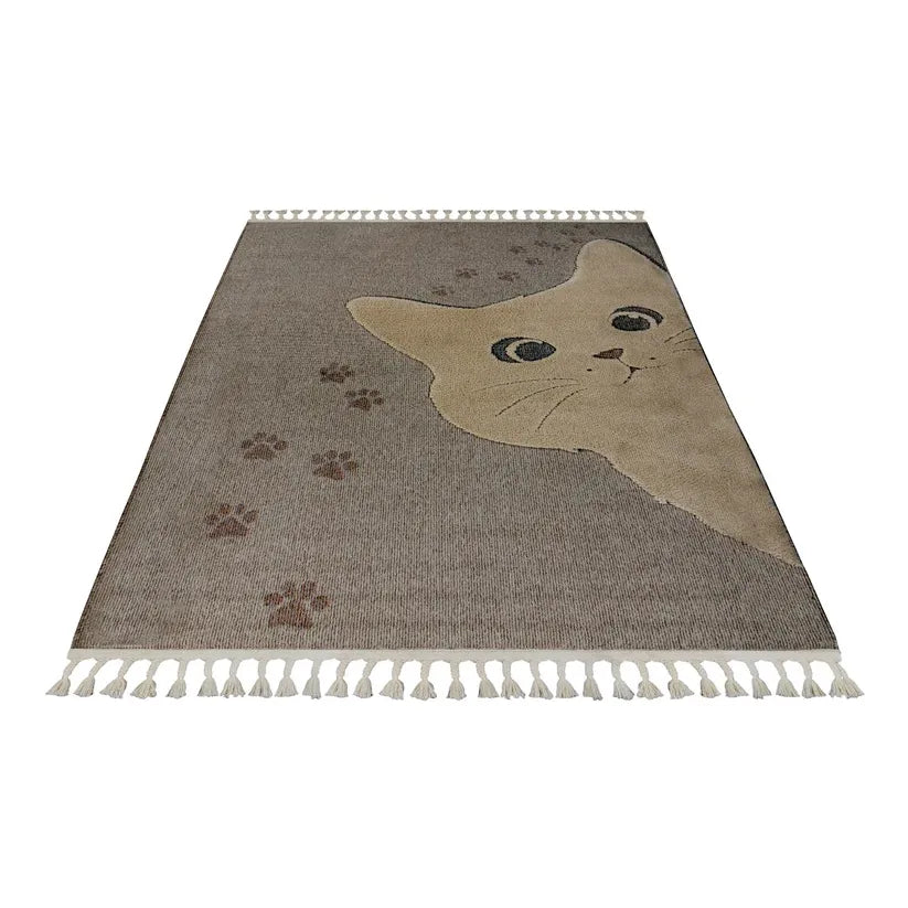 Teppich – Polypropylen Flor, Kindermotiv, Taupe Design, 120 x 170 cm - Modena 421 | Kayoom