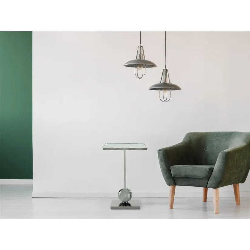 Tisch Edelstahlgestell Spiegelglasplatte Kugelsockel modern – Leva 125 | Kayoom - Esszett Luxury | Stilvolles Wohnen mit Charakter