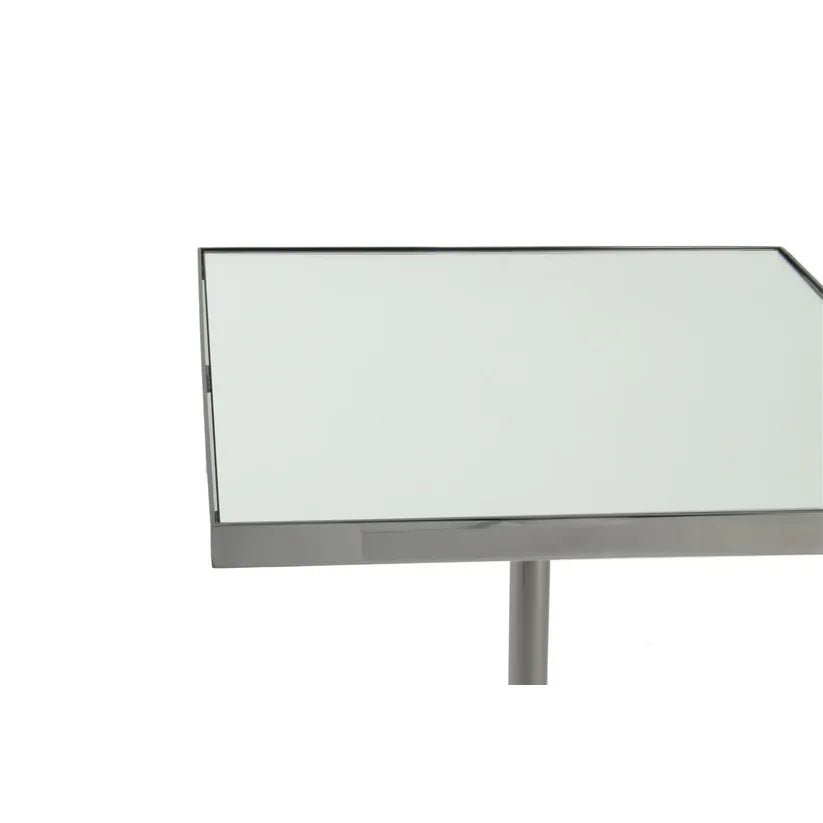 Tisch Edelstahlgestell Spiegelglasplatte Kugelsockel modern – Leva 125 | Kayoom - Esszett Luxury | Stilvolles Wohnen mit Charakter