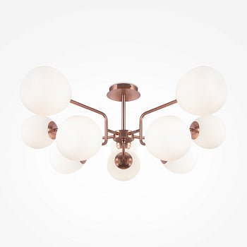 Pendelleuchte mit Mattglas - Kugeln und Messing - Finish im modernen Design – Erich | Maytoni - Esszett Luxury | Stilvolles Wohnen mit Charakter