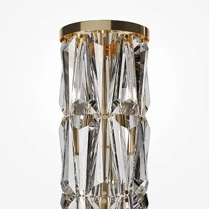Table Lamp Gold Metal Frame Crystal Diffuser & Modern Design – Puntes | Maytoni