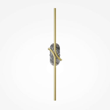 Wandleuchte Grauer Marmor, Ovalfuß, satin - messingfarbene Metallarme, integrierte 5 W LED 3000 K – Renaissance | Maytoni - Esszett Luxury | Stilvolles Wohnen mit Charakter