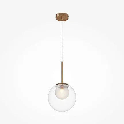 Pendant Light Round Mesh Design Brushed Gold LED 40W – Basic Form | Maytoni