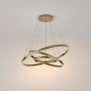 Brass Finish Pendant Light, Height Adjustable, LED 3000K & Modern Design – Rim | Maytoni