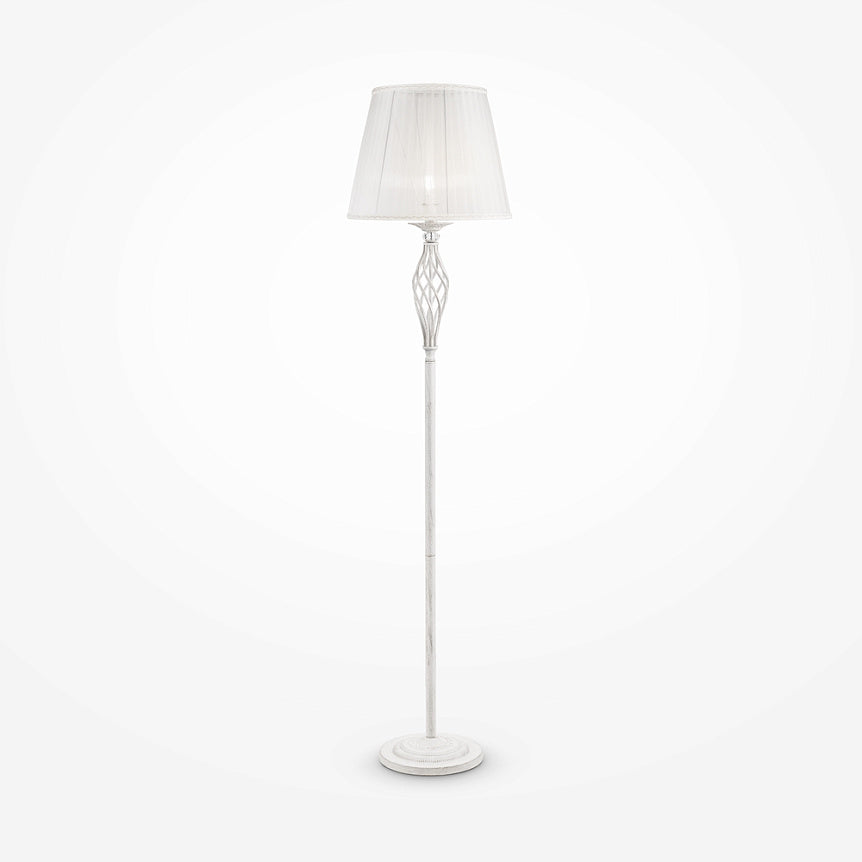 Stehleuchte – Weiß-Goldenes Metall, 1 × E14 Fassung, 40 W Leistung, 165,0 cm Höhe - Grace | Maytoni