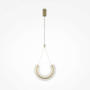 Pendelleuchte mit goldfarbener Metallbasis und asymmetrischer Kristalldekoration im luxuriösen Design – Maya | Maytoni - Esszett Luxury | Stilvolles Wohnen mit Charakter
