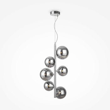 Pendelleuchte Chrom - Metallrahmen & Rauchglas – MOD545PL - 06CH | Maytoni - Esszett Luxury | Stilvolles Wohnen mit Charakter