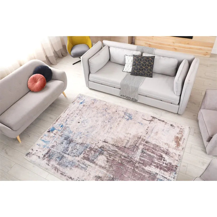 Teppich – Vintage Muster, Abstraktes Design, Distressed Optik, 160 x 230 cm - Person 125 | Kayoom