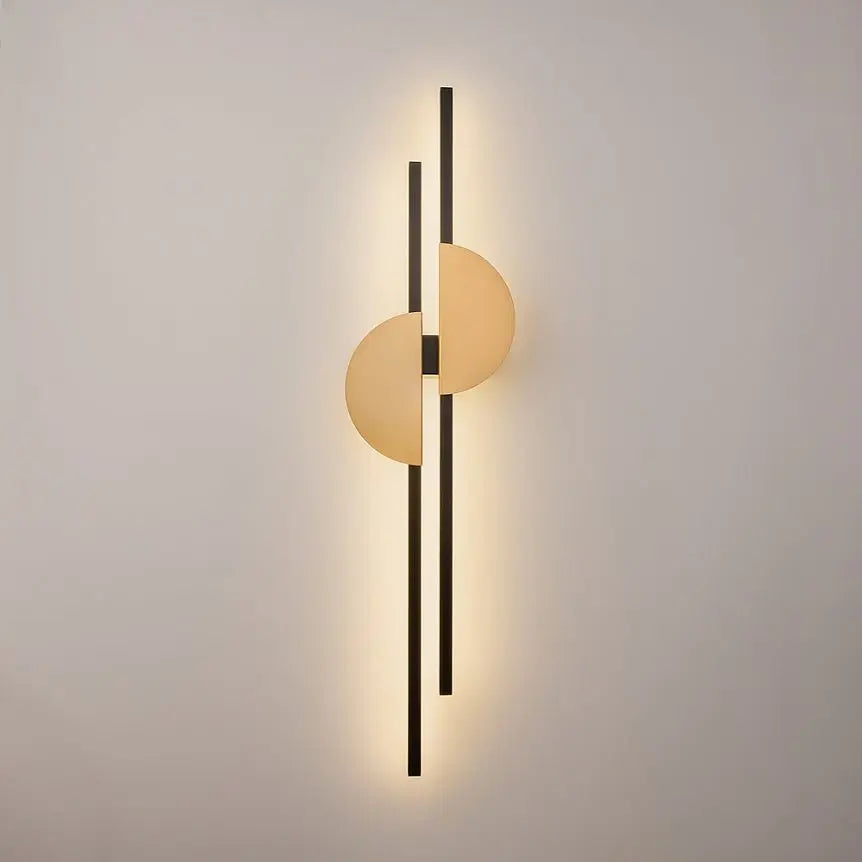 Wandleuchte – Schwarz Messing, Aluminium Material, 23 W Leistung, Neutralweiß, Rechte Ausführung – Skyline | Maytoni