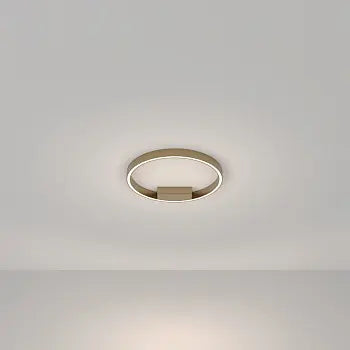 Deckenleuchte – Messingfarbenes Aluminium, 25W Leistung, Neutralweiß, Ø40 cm - Rim | Maytoni