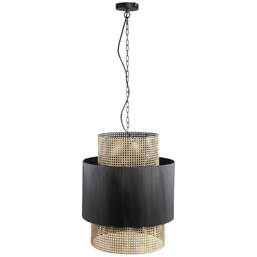Pendelleuchte - Erdila Black bamboo von PTMD - Esszett Luxury | Stilvolles Wohnen mit Charakter