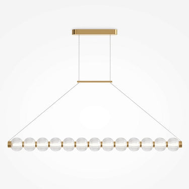 Pendelleuchte Goldfarbener Metallrahmen Gerillte Glaskugeln LED 18 W 3000 K – Amulet | Maytoni - Esszett Luxury | Stilvolles Wohnen mit Charakter