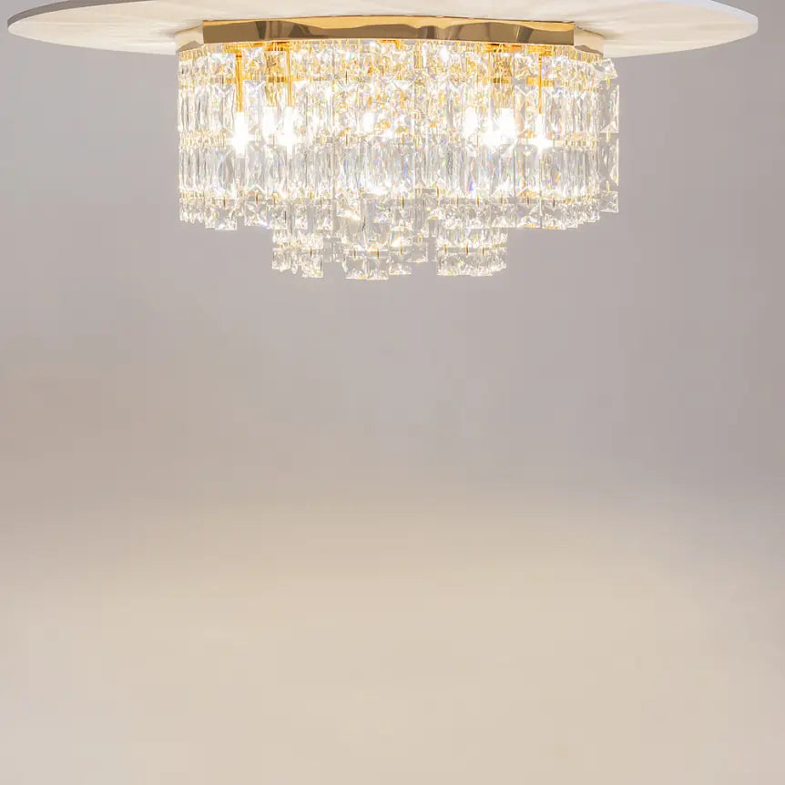 Ceiling Lamp Gold 6×E14 Crystal Pendants – DIA005CL-06G | Maytoni