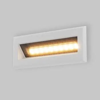 Treppenleuchte – Weißes Metall, IP65 Schutz, 13,7 cm Länge - Bosca | Maytoni