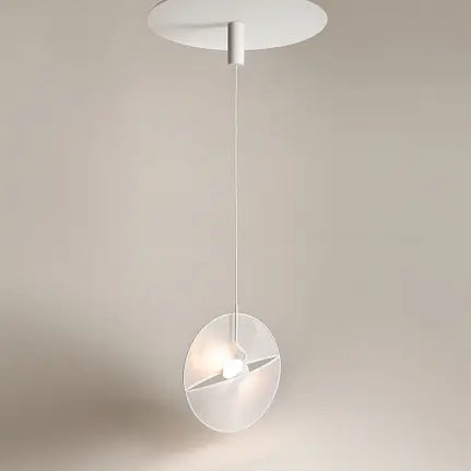 Pendant Light White Textile Modern Design & Integrated LED – Reflex | Maytoni