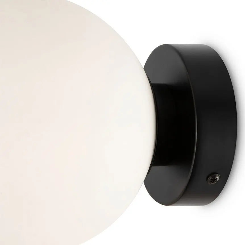 Wall Light Black Metal & Frosted White Glass Minimalist Design – MOD321WL‑01B | Maytoni