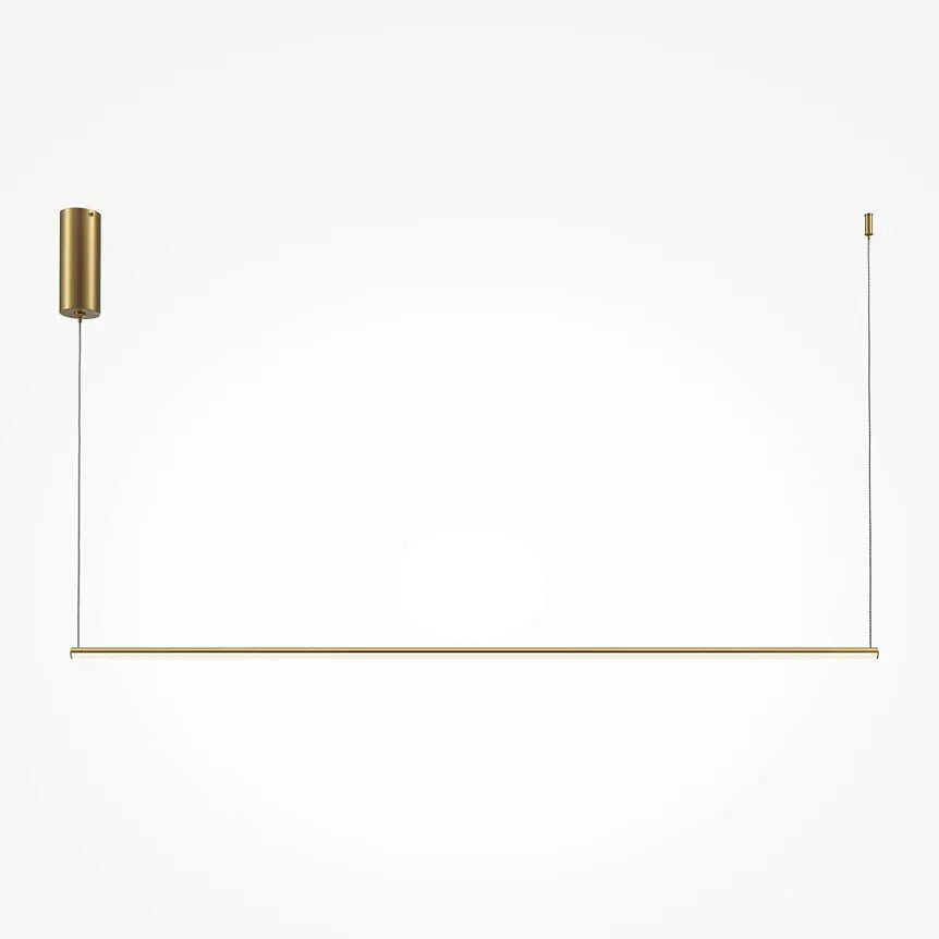 Black & Gold Finish Linear Design & Integrated LED Pendant Lamp – Halo | Maytoni