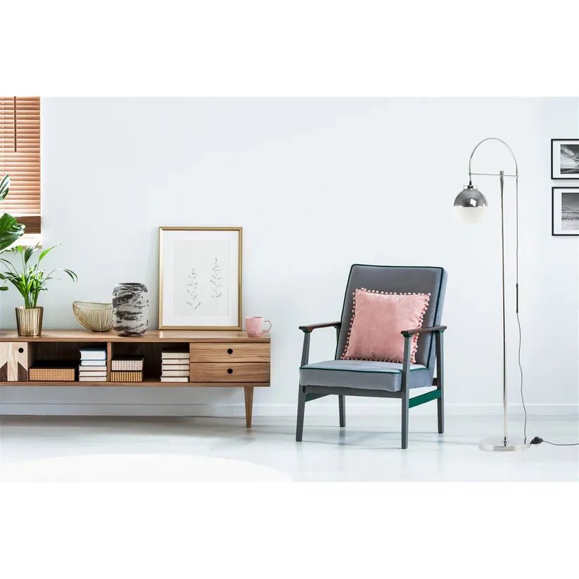 Leuchten Glas Kugel Eisenbogen eleganter Standfuß – Lavina 125 | Kayoom - Esszett Luxury | Stilvolles Wohnen mit Charakter