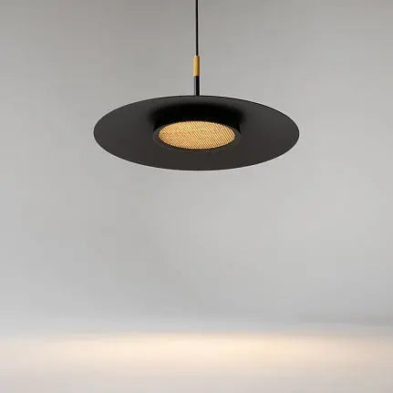 Pendant Lamp Black Ring-shaped Aluminum Housing Integrated LED & Modern Design – El | Maytoni