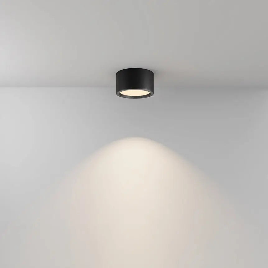 Black Aluminum Ceiling Lamp with Integrated LED and IP44 Protection – Hydra | Maytoni