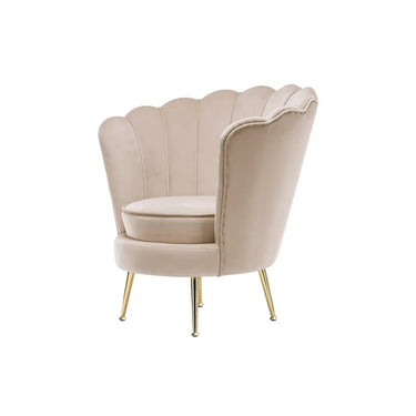 Sessel mit Samt - Velvet - Bezug, Steppnähten und höhenverstellbaren Metallbeinen – Barbara 125 | Kayoom - Esszett Luxury | Stilvolles Wohnen mit Charakter