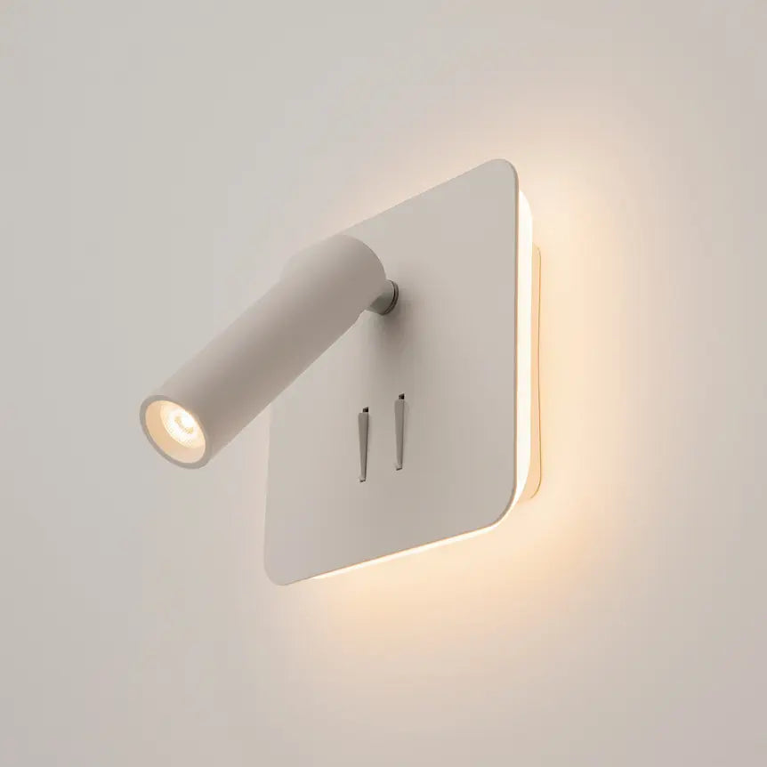 Wandleuchte – Weißes Aluminium, IP20 Schutz, Warmweiß, 13 cm Höhe - Ios 176 | Maytoni