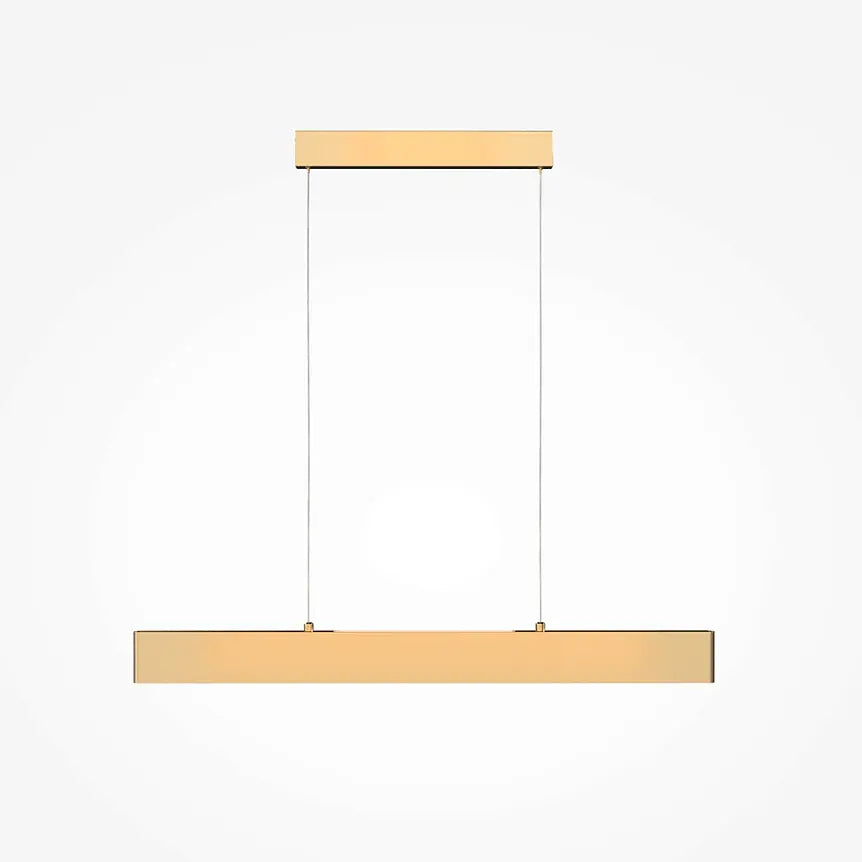 Pendelleuchte – Mattgold Finish, Metallgehäuse, 23 W Leistung, 100 cm Höhe, Warmweiß - Step | Maytoni