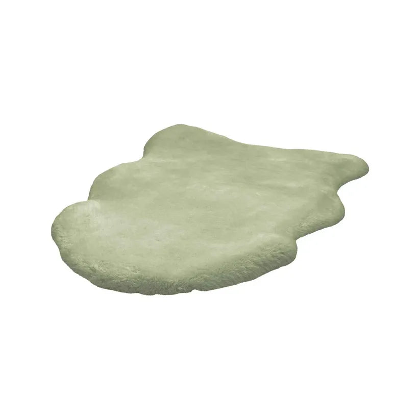 Carpet fluffy high pile plain-colored surface non-slip backing – Rabbit Sheepskin 225 | Kayoom