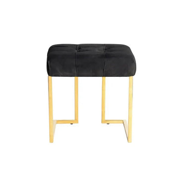 Hocker Samtbezug Zierknopf - Steppung Edelstahlgestell – Rarity 125 | Kayoom - Esszett Luxury | Stilvolles Wohnen mit Charakter
