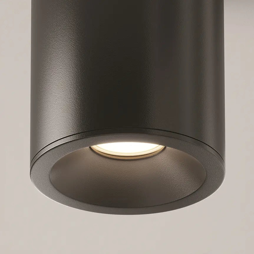 Deckenleuchte – Schwarzes Finish, Aluminium Gehäuse, GU10 Fassung, Ø8,5 cm - Zoom | Maytoni