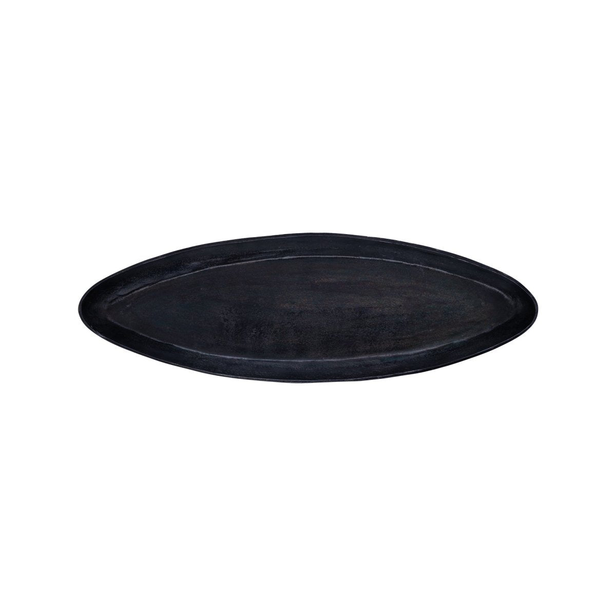 Riesige Aluminiumschale - Yaren Schwarz L (88 x 29 x 6.5 cm) 1 von PTMD - Esszett Luxury | Stilvolles Wohnen mit Charakter