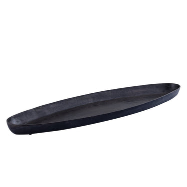 Riesige Aluminiumschale - Yaren Schwarz XL (106 x 33 x 7 cm) 1 von PTMD - Esszett Luxury | Stilvolles Wohnen mit Charakter